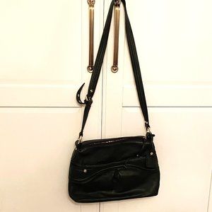 Stone Mountain REAL leather shoulder bag purse Green